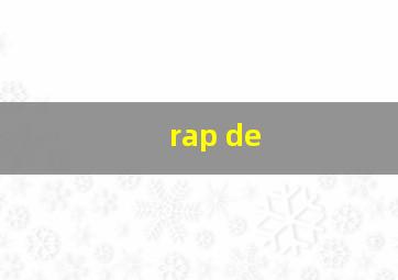 rap de